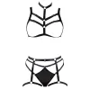 Ensemble soutien-gorge harnais et string porte-jarretelles - R24804761101