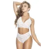 Soutien-gorge blanc et string assorti  - MAL8671WHT