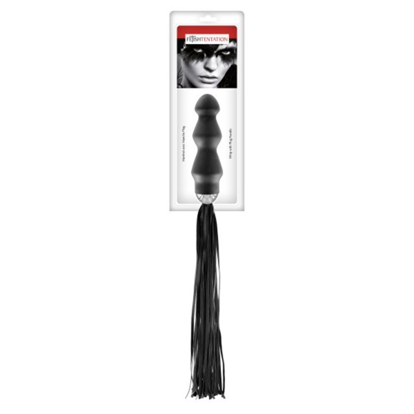 Martinet avec manche plug anal noir Fetish Tentation - CC570401