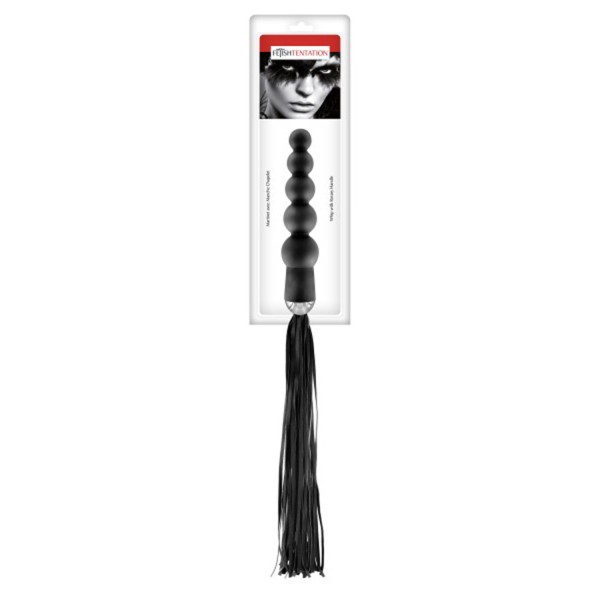 Martinet avec manche chapelet anal noir Fetish Tentation - CC570402