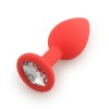 Plug rouge bijou cristal Small - DB-RY067CRED