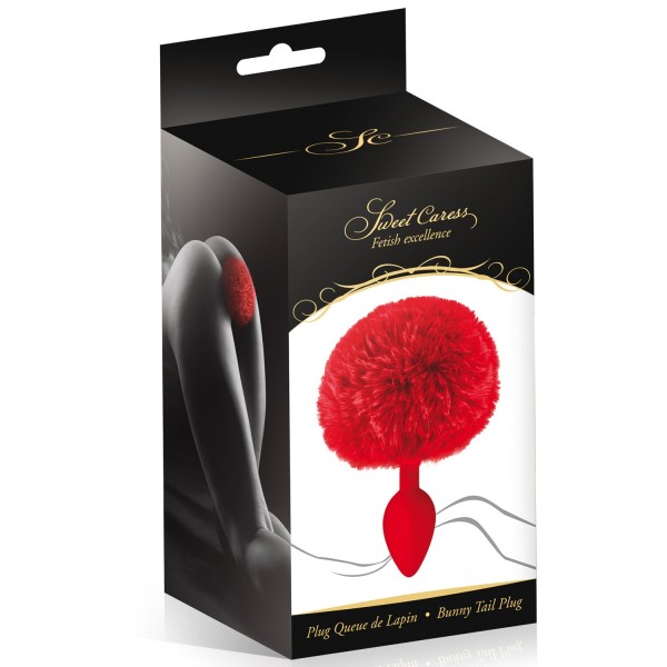 Plug anal pompon rouge - CC5700910030