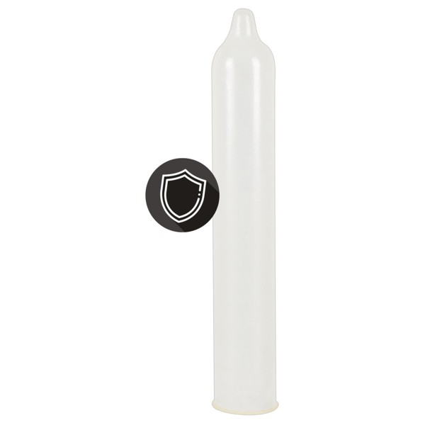 Préservatifs lubrifiés, plus épais, en latex x12 avec réservoir Extra Safe 53 mm - R416614