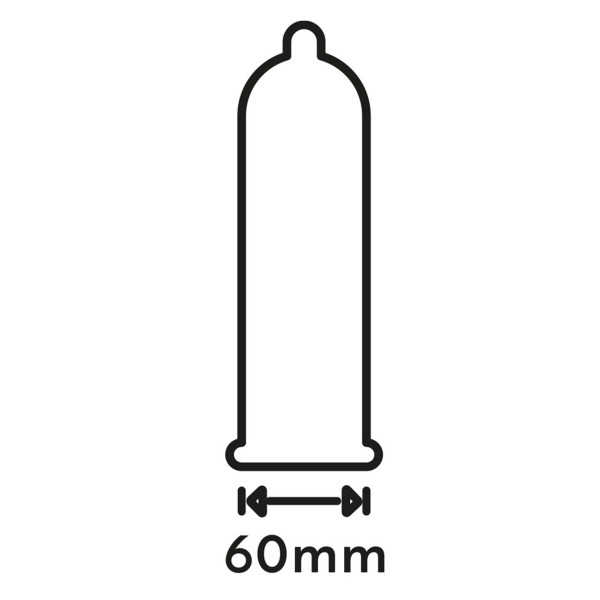 Préservatifs lubrifiés en latex x12 avec réservoir Extra Large 60 mm - R416550