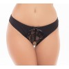 Culotte ouverte noir  - RECREN1157-BLK Reconditionné