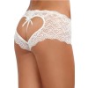 Shorty blanc de dentelle ouvert et ajouré sur les fesses forme coeur - DG1442WHT Reconditionné