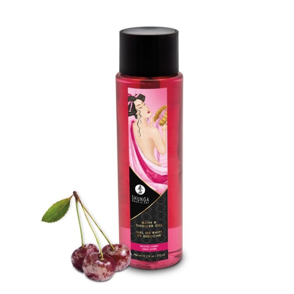 Gel de bain et douche cerise givrée Shunga 370 ml - CC5207