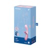 Vibromasseur rabbit rose chauffant USB connecté Hot Lover Satisfyer - CC597747