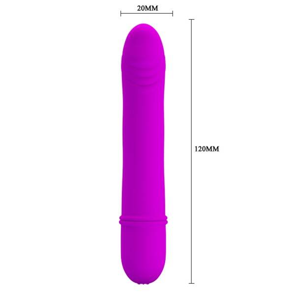 Vibromasseur waterproof Fuchsia 12 cm - AITTPNK