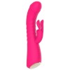 Vibromasseur rabbit rose chauffant avec fonction va-et-vient, USB - WS-NV040