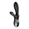 Vibromasseur rabbit noir USB, chauffant et connecté Heat Climax  Satisfyer - CC597791