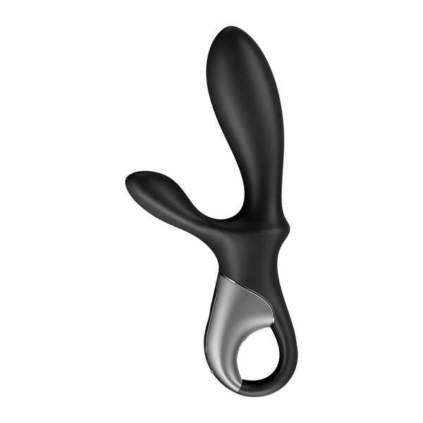 Vibromasseur rabbit noir USB, chauffant et connecté Heat Climax  Satisfyer - CC597791