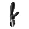 Vibromasseur rabbit noir USB, chauffant et connecté Heat Climax  Satisfyer - CC597791