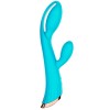 Vibromasseur bleu avec stimulateur de clitoris LRIS USB - LRISBLUE