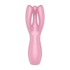 Vibromasseur point G avec stimulateur de clitoris USB rose Threesome 3 Satisfyer - CC597778