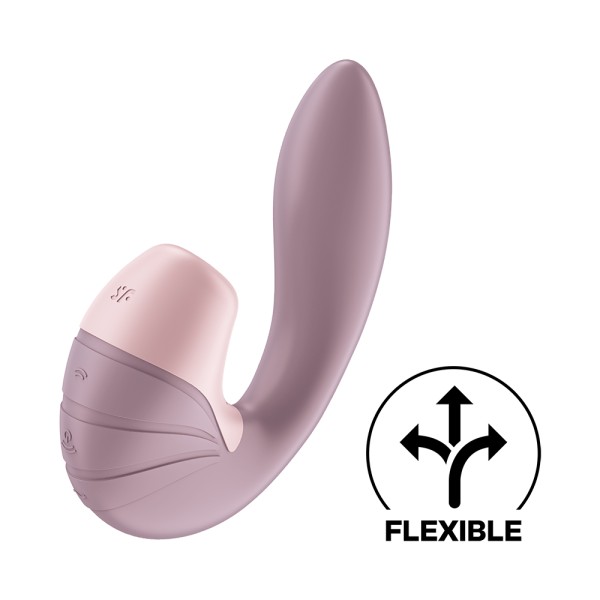 2 en 1 Vibromasseur point G avec stimulateur clitoris USB rose Supernova Satisfyer - CC597780