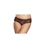 Panty taille basse, ouvert, fronces au dos - DG1300XBLK