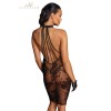 Robe mi-longue transparente en tulle F240