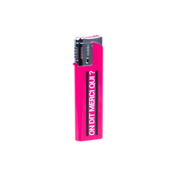 Briquet rose Jacquie et Michel