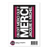 Grand sticker JM rectangle noir