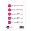 5 stickers Jacquie et Michel signature