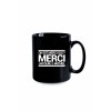 Mug noir JM - On dit merci qui ?