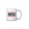 Mug blanc JM - On dit merci qui ?