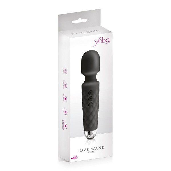 Vibro Love Wand rechargeable noir - Yoba