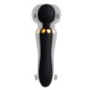 SHAKE Noir, Vibromasseur Wand USB en silicone médical avec 2 puissants moteurs indépendants - BQ107BLK