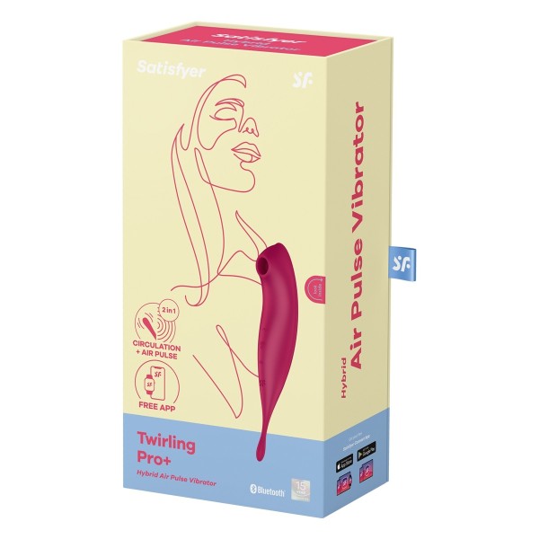 Stimulateur Satisfyer Twirling Pro Connecté rouge