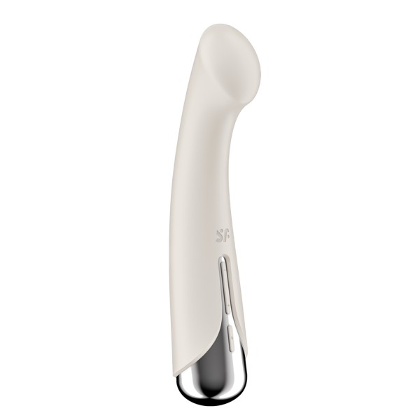 Vibromasseur point G tête rotative blanc USB Spinning g-spot 1 Satisfyer - CC597857