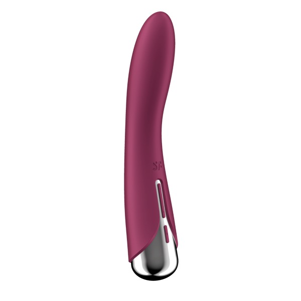 Vibromasseur USB tête rotative point G rouge Spinning Vibe 1 Satisfyer - CC597855