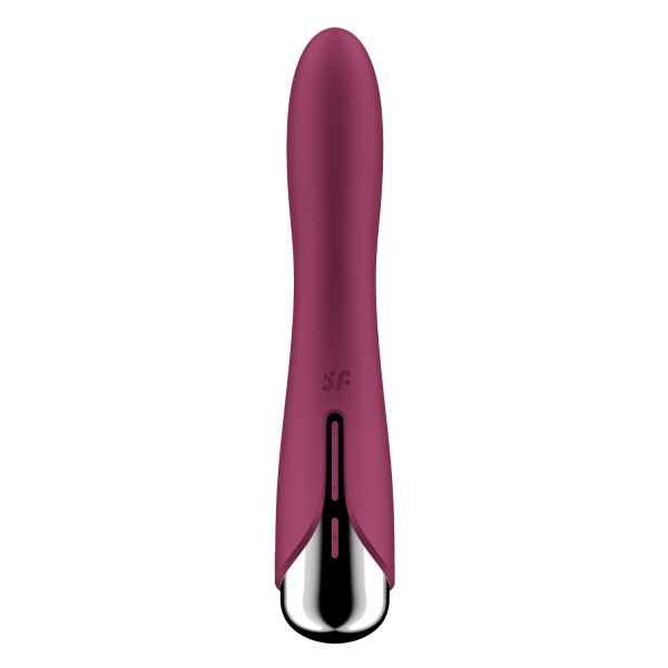 Vibromasseur USB tête rotative point G rouge Spinning Vibe 1 Satisfyer - CC597855