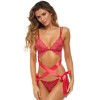 Ensemble 2 pièces dentelle rouge - REN53041-RED