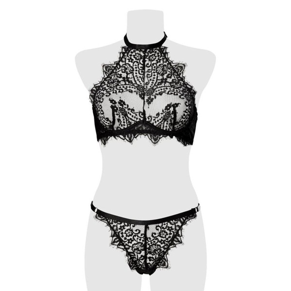 Ensemble bustier et string dentelle - Grey Velvet