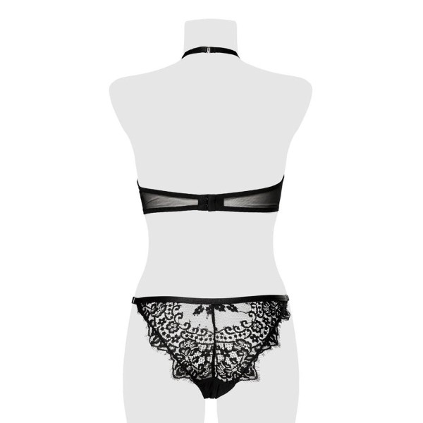 Ensemble bustier et string dentelle - Grey Velvet