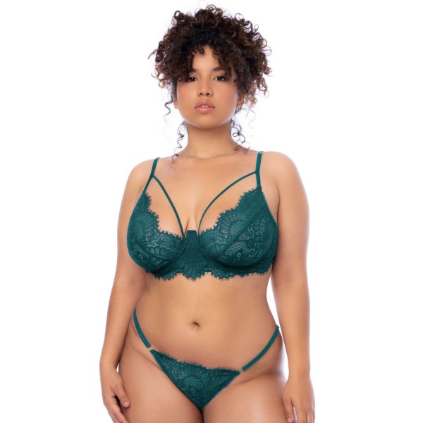 Ensemble 3 pièces grande taille vert - MAL8866XSEAG