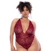 Body grande taille couleur framboise - MAL8875XROSW