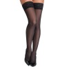 Bas autofixants noir Hold up 3 - Cotelli Legwear