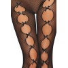 Collant fantaisie résille noir avec liseré à l'arrière - DG0528BLK