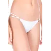 String blanc double élastiques anneaux et noeuds - ML10009WHT