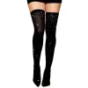 Bas fantaisie noir avec strass - DG0459BLK