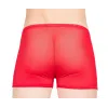 Boxer fine résille rouge - LM92-67RED