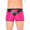 Boxer magenta simili cuir brillant - LM2001-67MAG