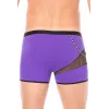 Boxer violet  filet et corde - LM2004-67PUR