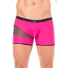 Boxer magenta filet et corde - LM2004-67MAG