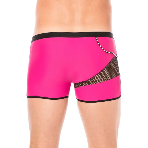 Boxer magenta filet et corde - LM2004-67MAG