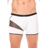 Boxer blanc filet et corde - LM2004-67WHT