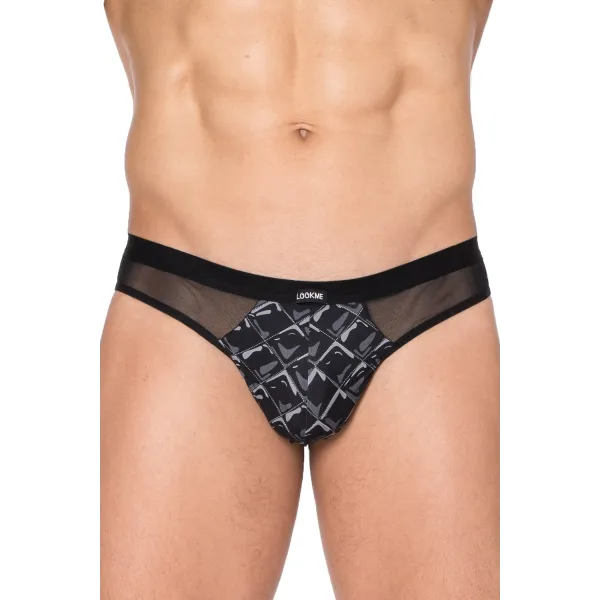 String imprimé noir New Look - LM2299-02BLK