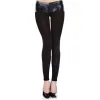 Legging noir fin opaque et uni - MH35747BLK